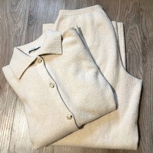 Vince 2 Pieces Lounge set high  Rise Cozy Wool-Blend size M Sand color